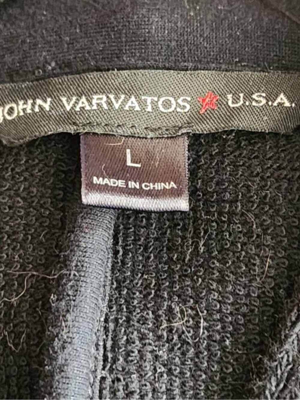 John Varvatos USA Cotton Zipper Button Up Mandarin Collar Jacket - Picture 6 of 7